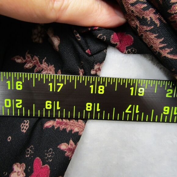 Anthropologie One September Jumpsuit Breezeway Embroidered Boho Small Red Black - Picture 13 of 16